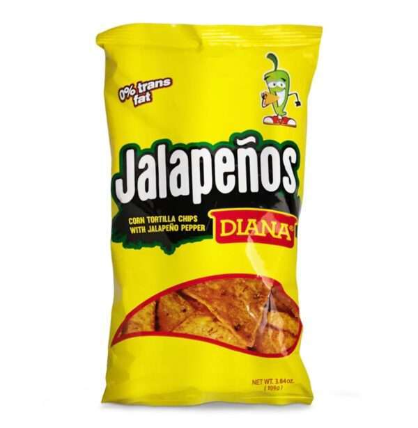 Diana Jalapeños Tortilla Chips 3.84oz (paquete de 1)